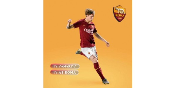 AS Roma nova temporada camisola exposição